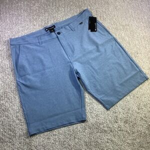 Travis Mathew Sand Harbor Golf Shorts Heather Blue Mens Size 42 NWT